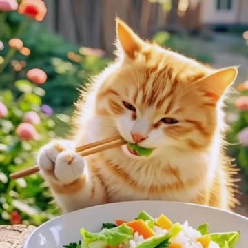 Gatinho fazendo comida - 2025 - 03