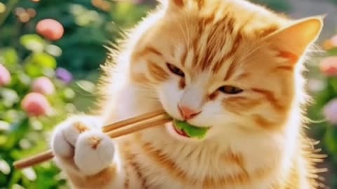 Gatinho fazendo comida - 2025 - 03