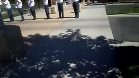 All lined up for the funeral of my grandfather