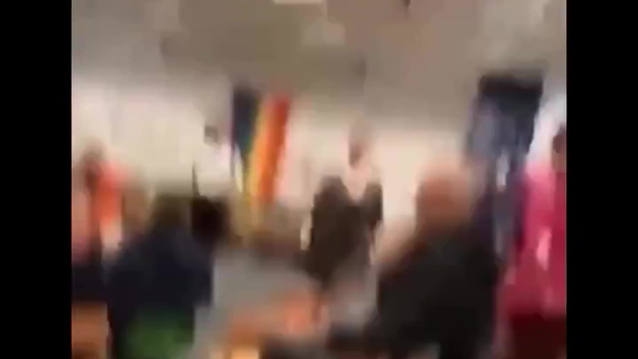 Father shows up at his kids school to break up Drag Queen Story Time