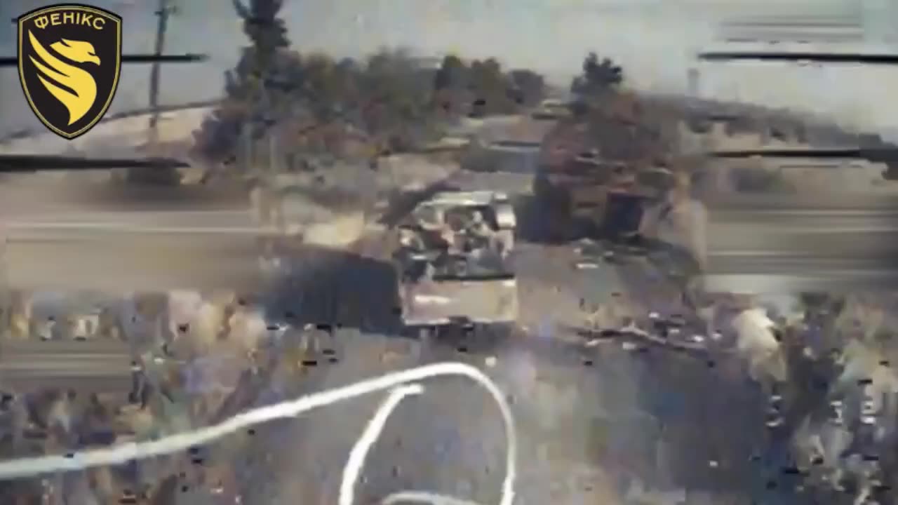 Ukrainian Drone Smashes into the Back of Fully Loaded Jeep