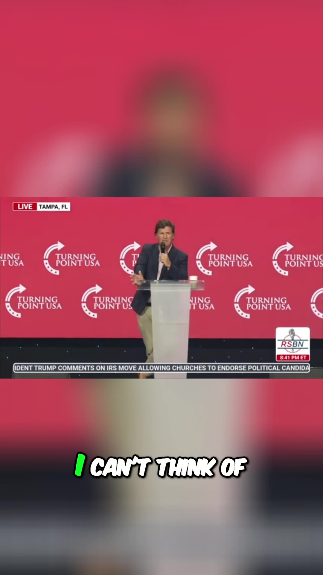 π’ MUST WATCH: Tucker Carlsons EPIC Speech At Turning Point USA