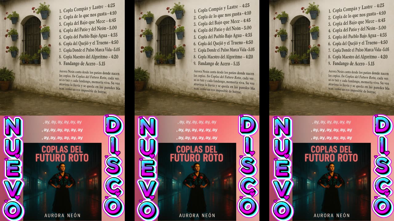 aurora neon. copla del futuro roto