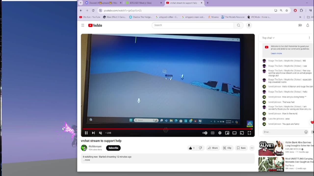 helping Rich do his live p2