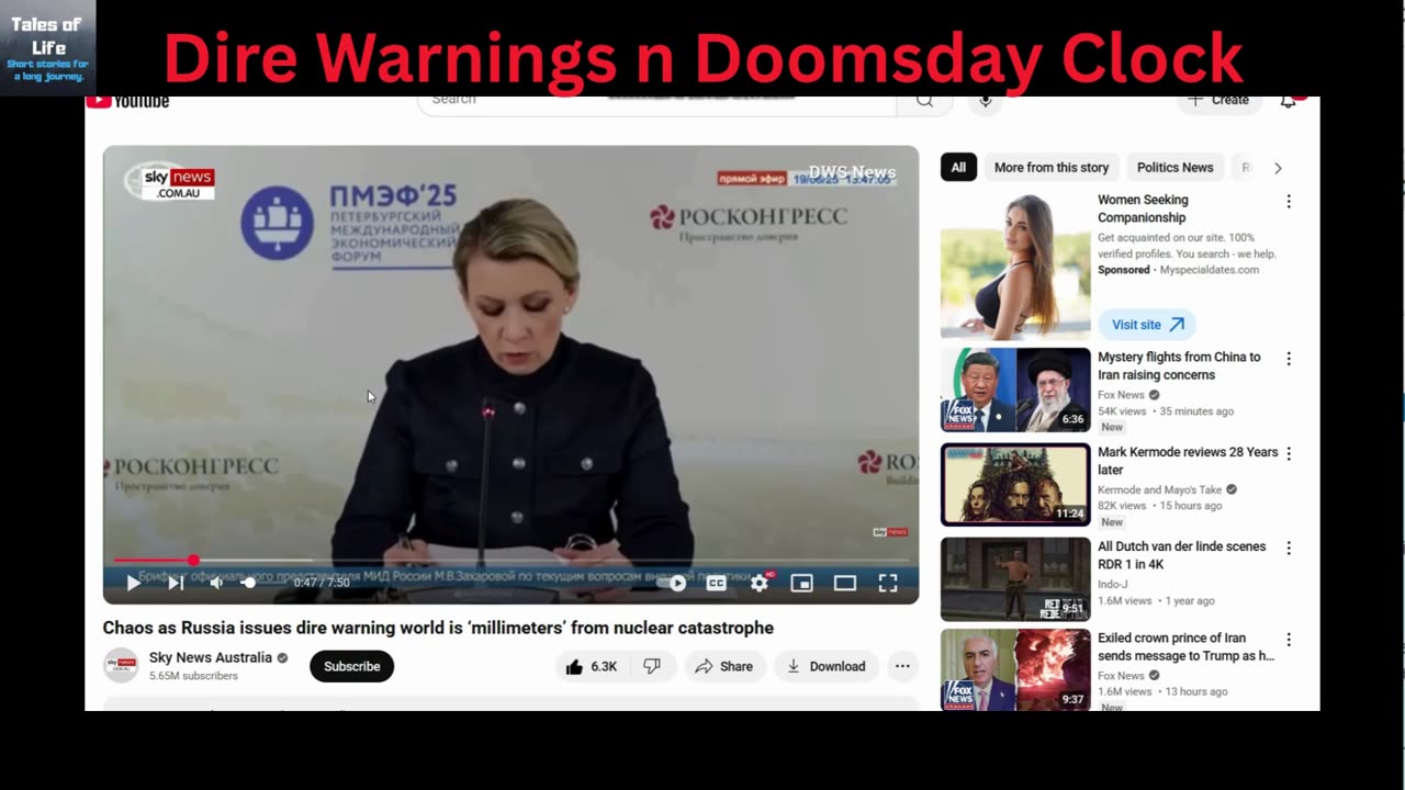Dire Warnings n Doomsday Clock