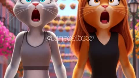 The kitten cut mom's hair and regretted it