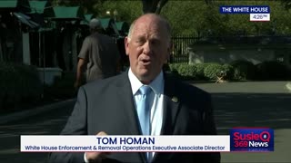 Tom Homan Speaks to Reporters at White House