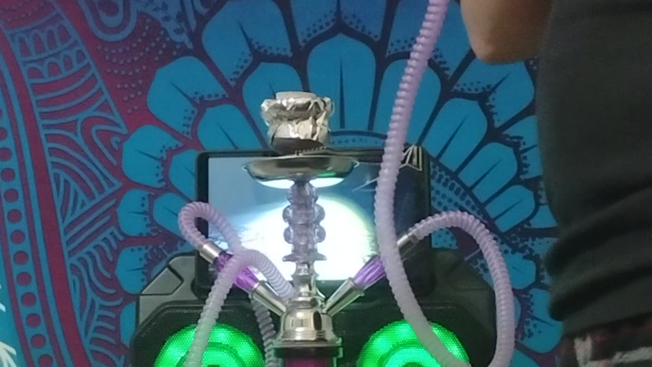 Trying my new Hookah Pipe for the first time...