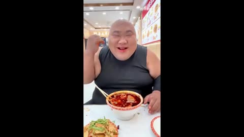 He loves noodles