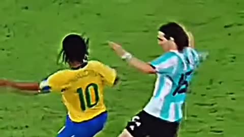Ronaldinho and Messi