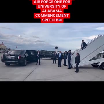President Donald J Trump arriving in Alabama tonight