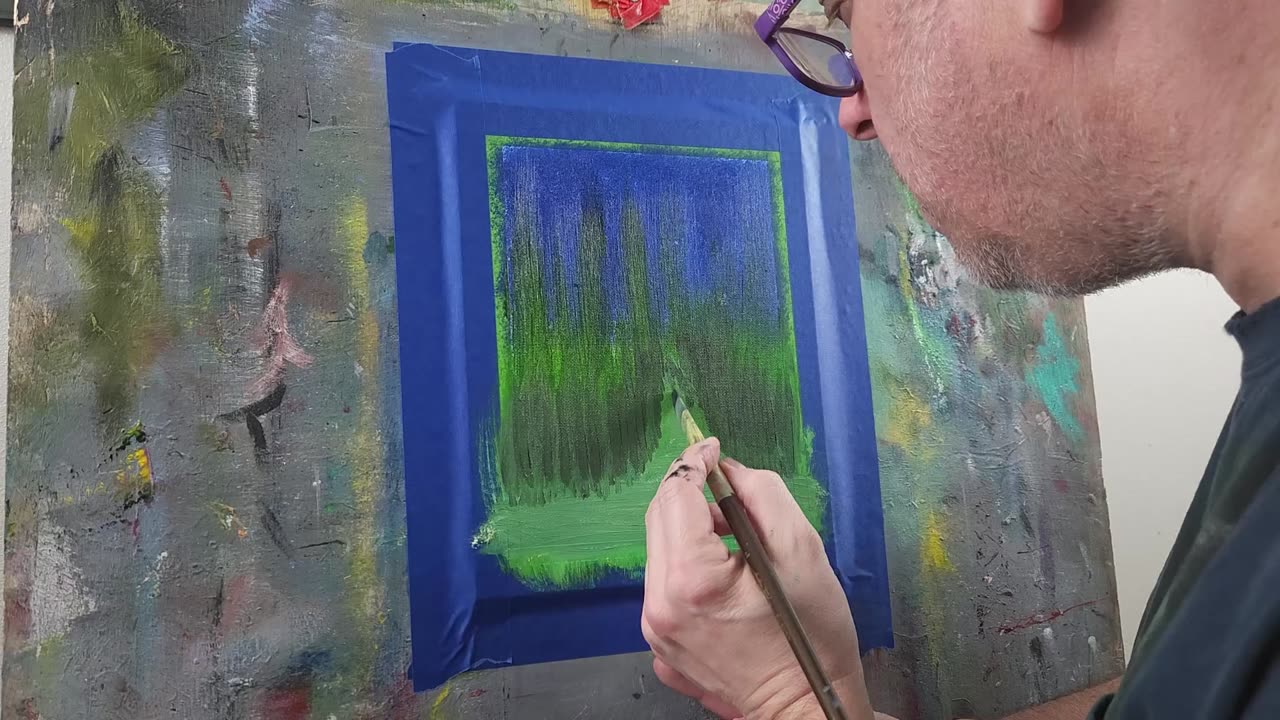One Path, Infinite Emotion – Abstract Landscape Painting