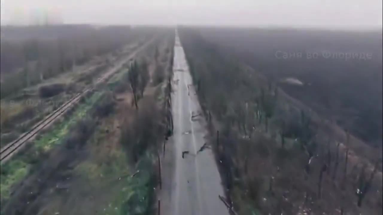Russian Drone Operators Show Ukrainian Losses on Road to Myrnohrad
