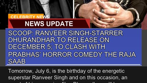 Scoop Ranveer Singhstarrer Dhurandhar to Release