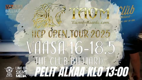 LIVE !! Table 8 DAY 1 TAOM HCP OPEN TOUR 16.-18.5.2025 Vaasa, The Club