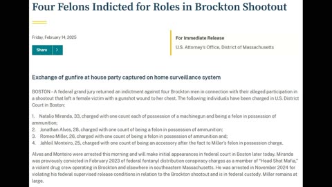 Exchange of Gunfire at House Party in Massachusetts Captured On Home Surveillance System