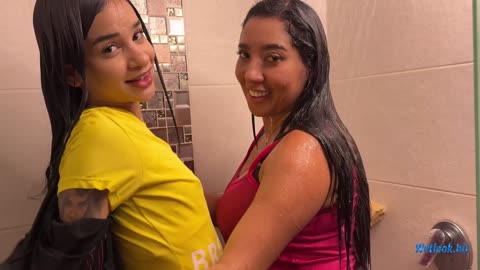 Shower Wetlook • Soaked Clothes & Fun Outfits