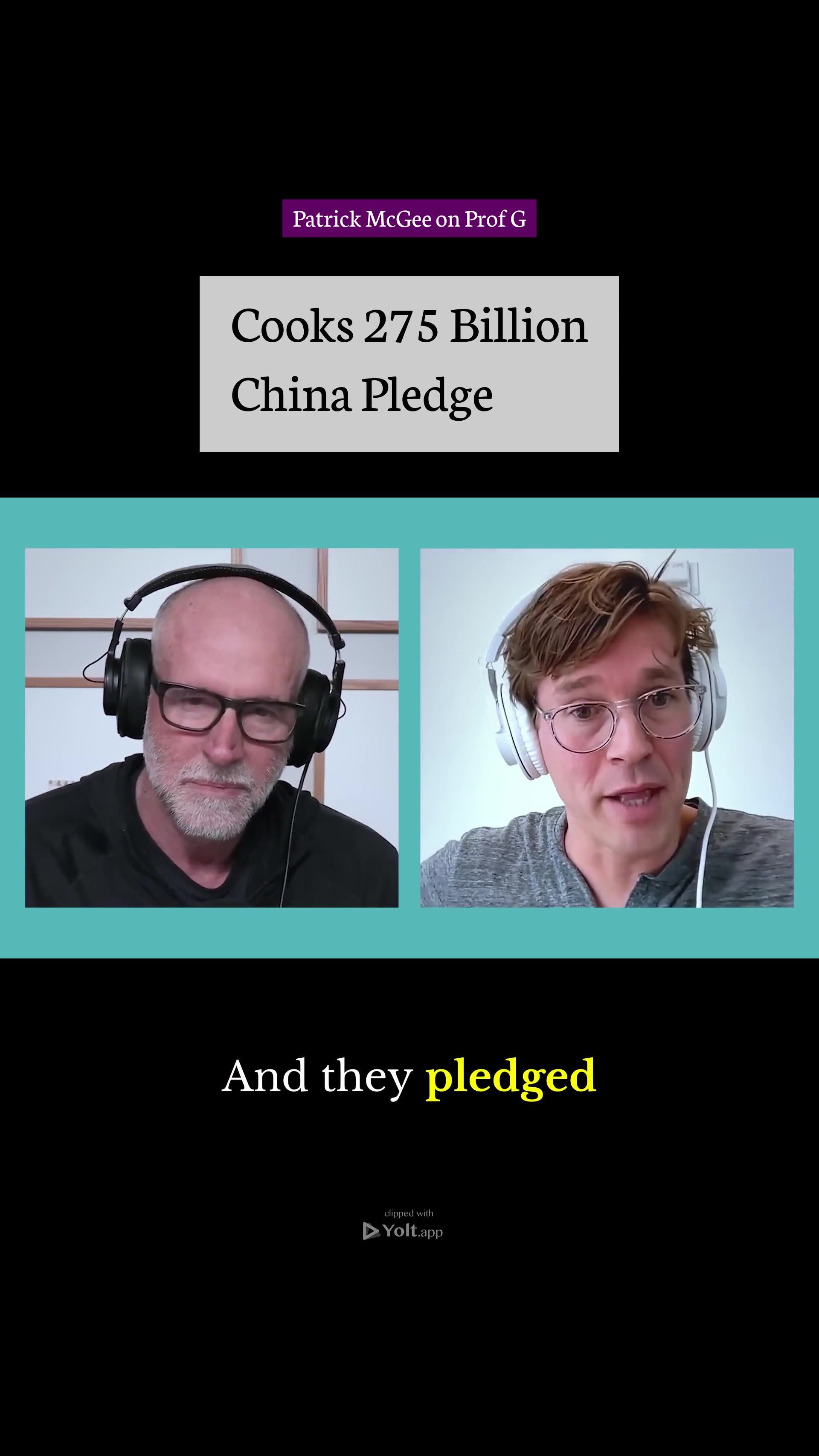 Cooks $275 Billion China Pledge - Patrick McGee on Prof G #apple #china #investment #laborforce