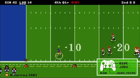 Retro Bowl - 71-yard touchdown run