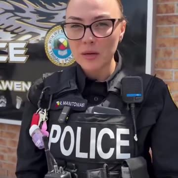 Ontario police showcasing fake Canadian currency being distributed