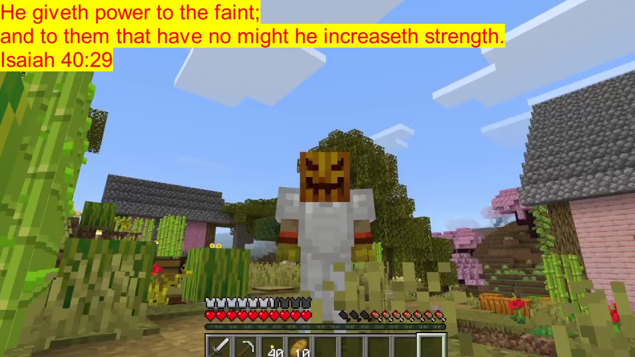Minecraft Bible Verse Isaiah 40:29