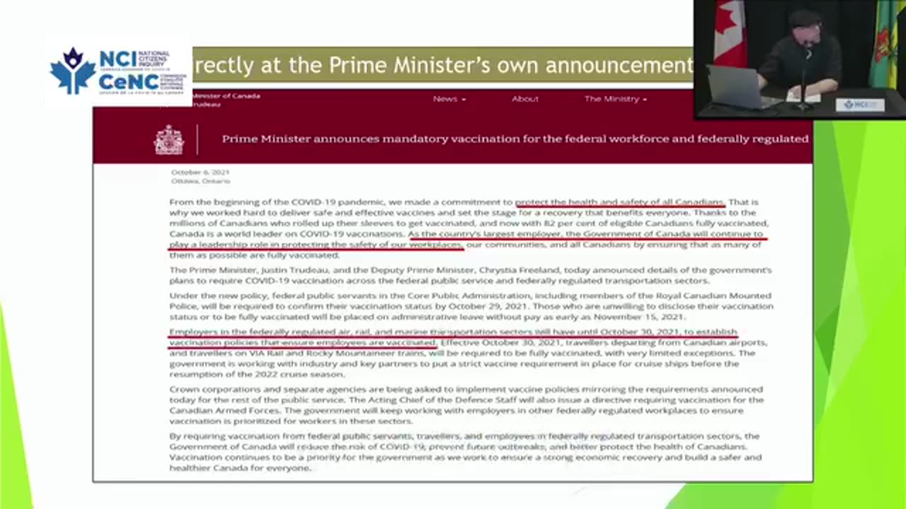 PRIMESINISTER'S MANDATES