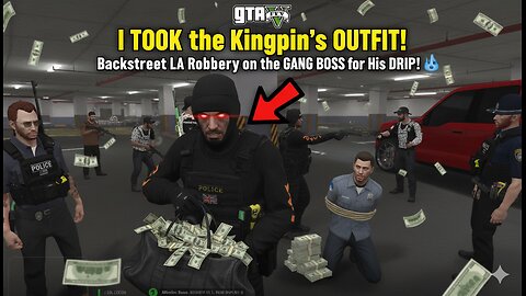 I TOOK the Kingpin's OUTFIT! Backstreet LA Robbery on the GANG BOSS for His DRIP! 🥶