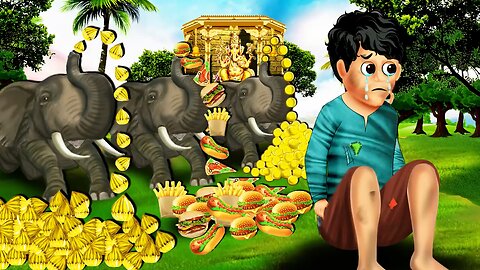 तीन जादूई हाथी Teen Magical Golden Elephant Comedy Video हिंदी कहानियां Hindi Kahaniya Comedy Video.