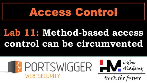 Access control 11 | Method-based access control can be circumvented