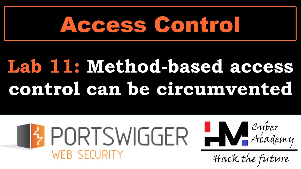 Access control 11 | Method-based access control can be circumvented