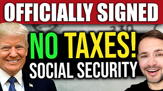 BREAKING: Trump Says NO TAXES for Social Security Beneficiaries