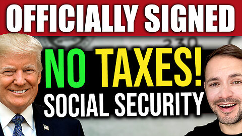 BREAKING: Trump Says NO TAXES for Social Security Beneficiaries
