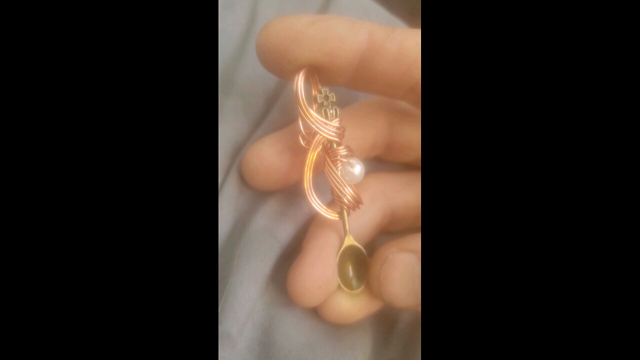 Wirewrap Spoon Pendant
