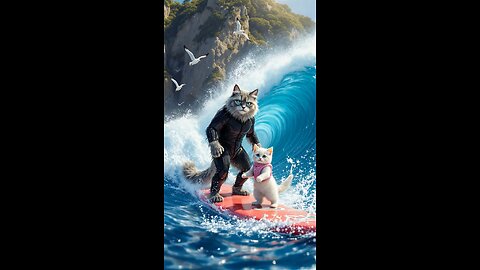 Octopus 🐙 vs Cat 🐈 funny story