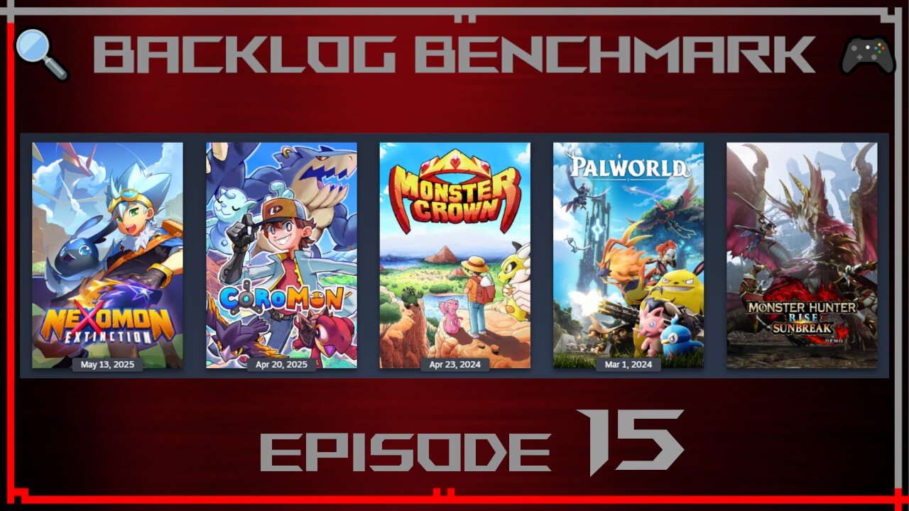 🔍 Backlog Benchmark 15 🎮 | Steam - Pokémon!?! | Late Evening of July 30th, 2025