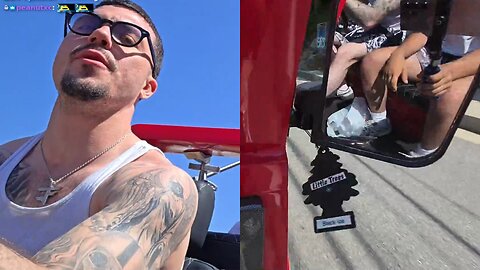 Faze Adapt Have Air Freshener in His Car with No Doors or Roof