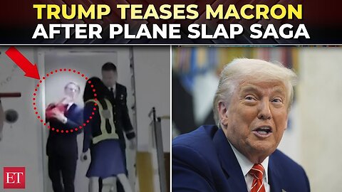'Make sure door remains closed': Trump teases Macron after French Prez 'smacked by wife' on plane