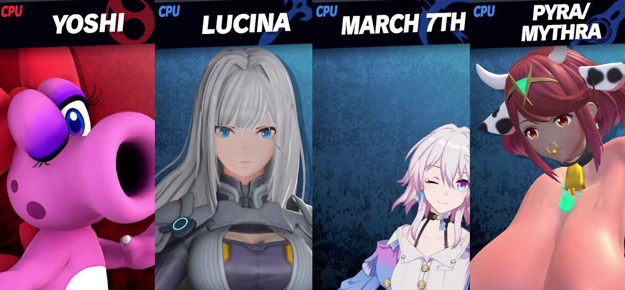 Birdo vs Ethel & March & Cow Pyra/Mythra [MAKI Member Request NSFW Rumble Exclusive]