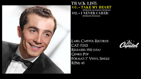 Al Martino – Take My Heart (Full Record) – 1952 – CAT.# F2122