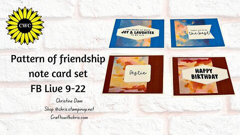 "Super Easy Stampin' Up! Note Cards Tutorial: Use Up Your DSP with Just a Sentiment Stamp!"