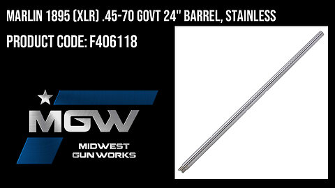 Marlin 1895 (XLR) .45-70 GOVT 24" Barrel, Stainless - F406118