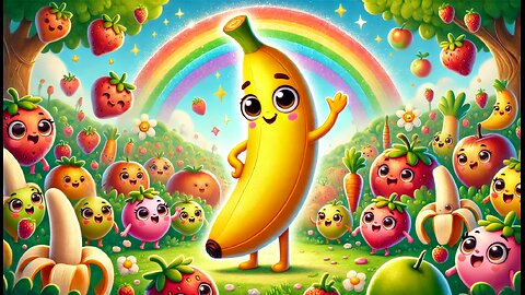 Benny the Brave Banana – A Fun Adventure Story for Kids in english