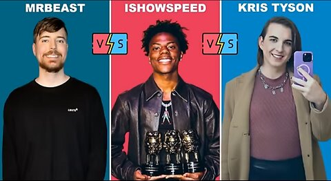 Comparison between ishowspeed vs Mr beast vs kris tyson