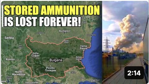 "Bulgaria: NATO Warehouse Engulfed in Flames"