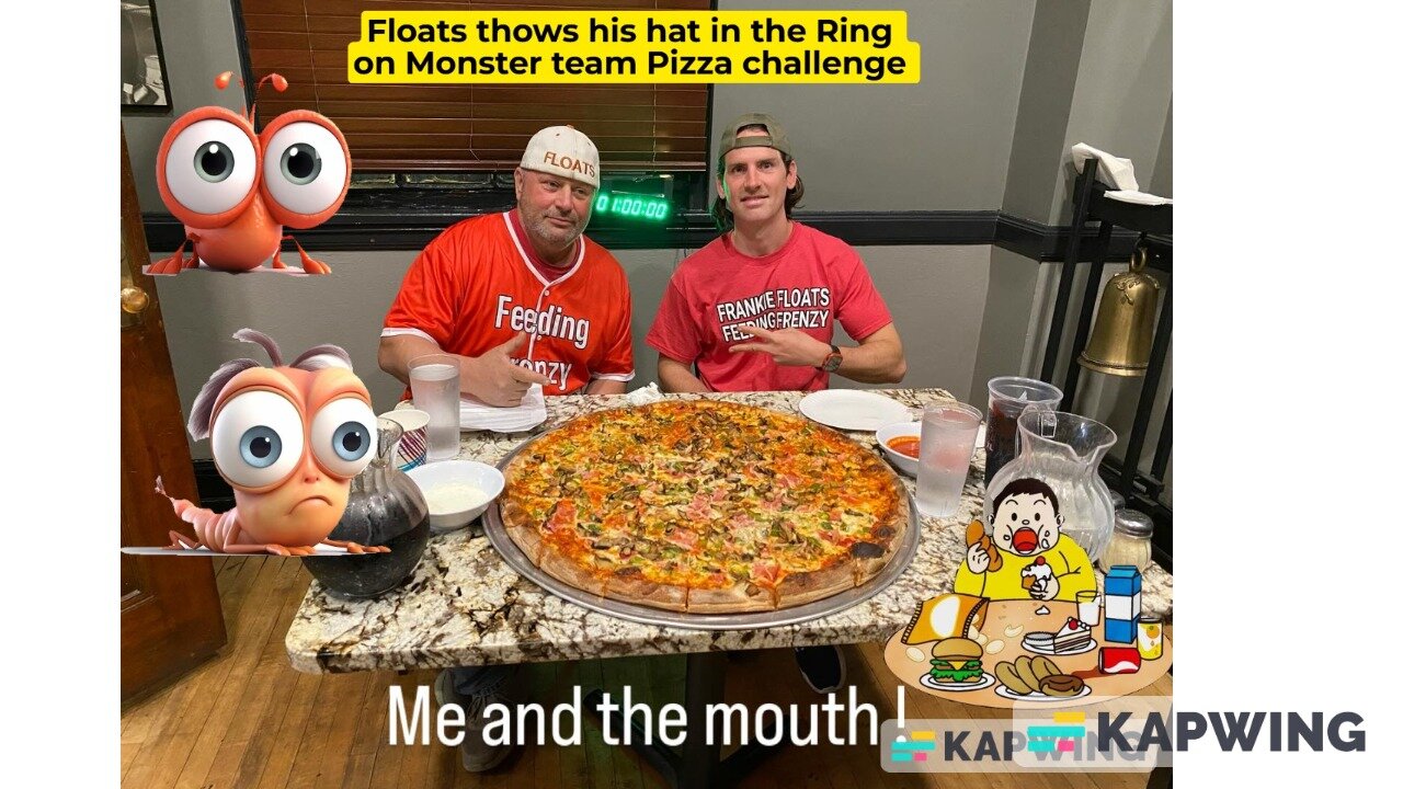 30 inch pizza gets constructed