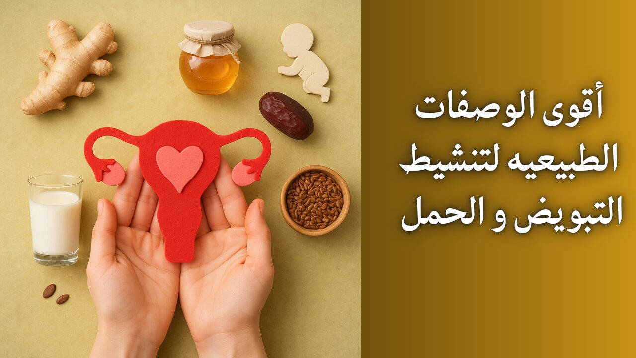وصفات طبيعية لتنشيط التبويض وزيادة فرص الحمل بسرعة 🤰 | طرق فعّالة ومجربة