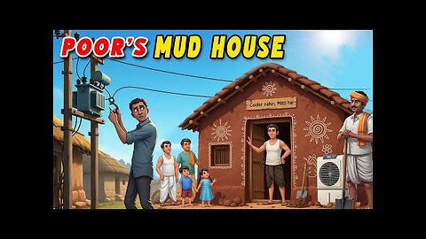 Poor's Mud House | A life changing story | Moral Story In English | English Stories Bedtime Stories