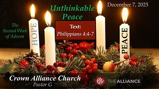 Unthinkable Peace – Philippians 4:4–7 | Pastor Greg Wolters (Re-Upload)