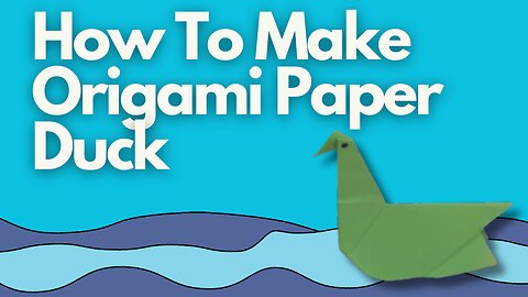 How to Make a Duck with Paper | Easy Duck Paper Craft Tutorial