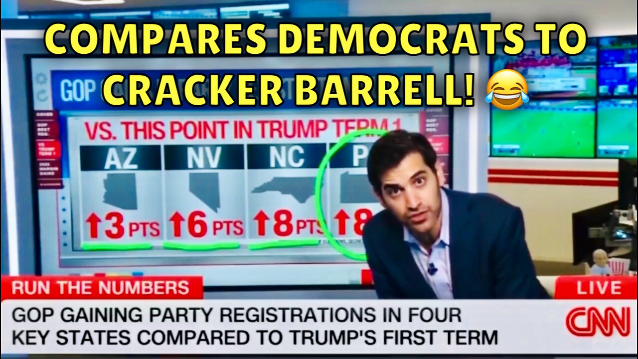 PANIC in the CNN Control Room over Democrats LOSING Voters in Swing States (by Harry Enten!) 😱